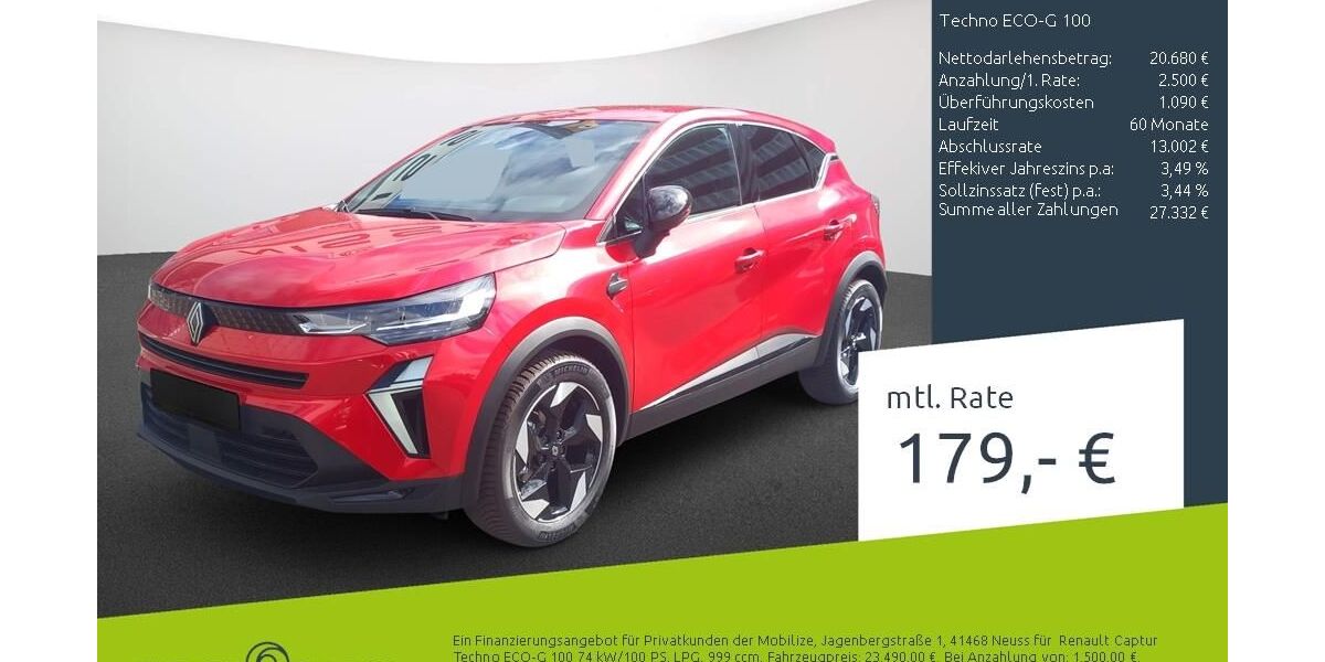 Renault Captur 2.182 km 23.180 &euro; Münster - Amelsbüren 48163