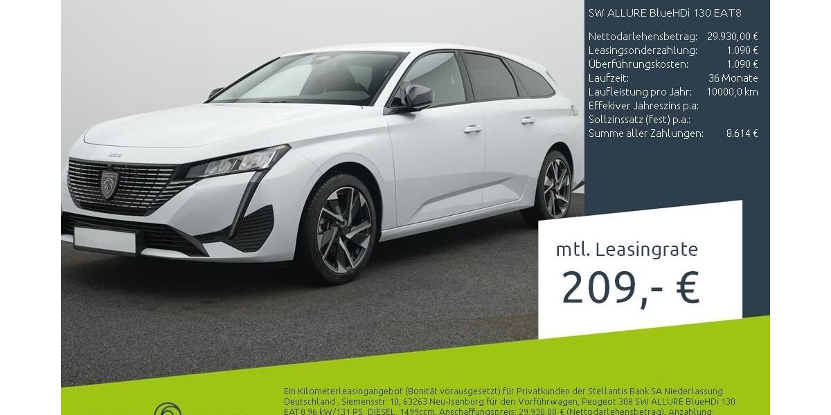 Peugeot 308 9.000 km 29.350 &euro; Münster - Amelsbüren 48163