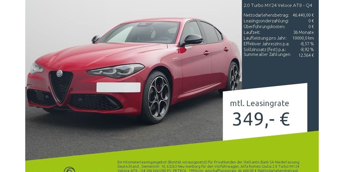 Alfa Romeo Giulia 9.500 km 44.777 &euro; Münster - Amelsbüren 48163